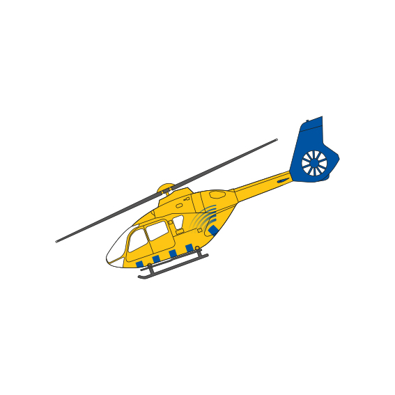 Side View Helicopter