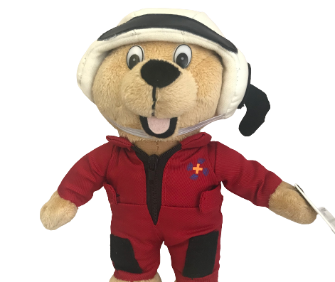 Image of the charity's mascot, paramedic pup - as a teddy