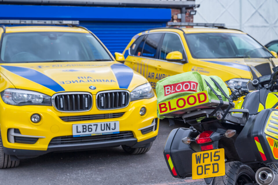 blood bike and response car