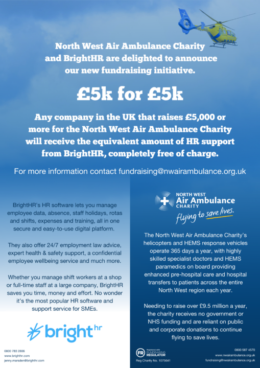 Poster describing £5k for £5k initiative