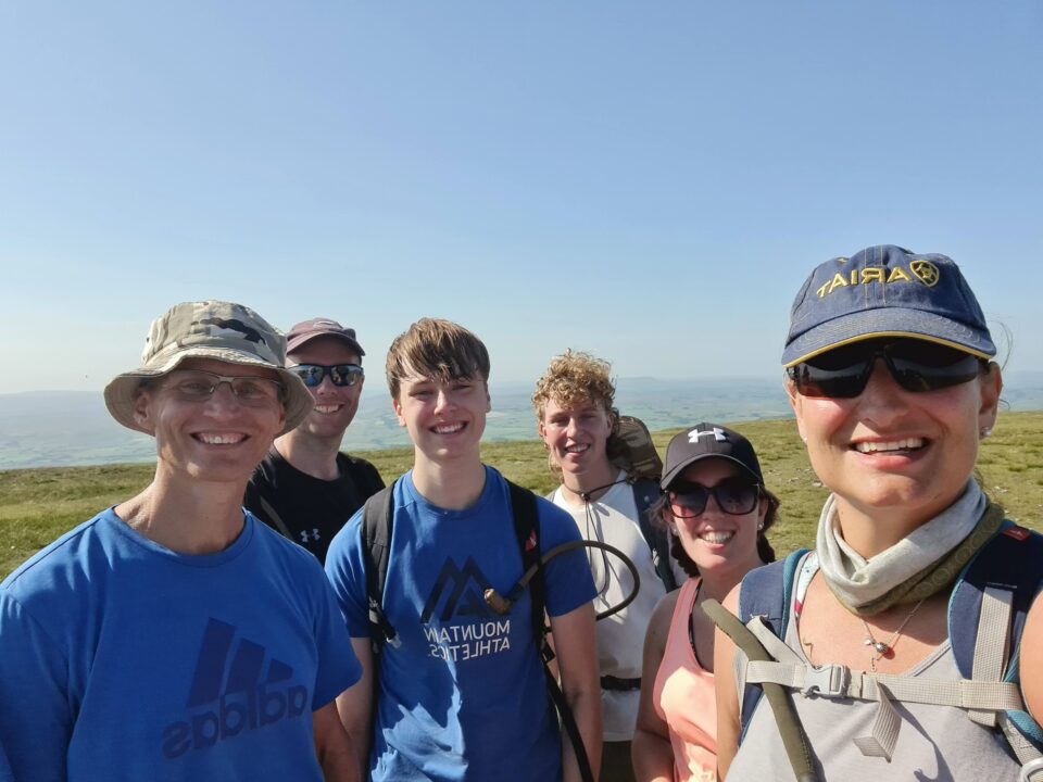 Six fundraisers hiking 