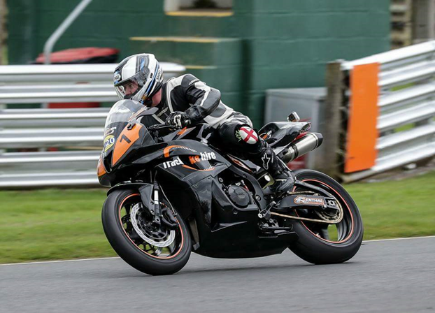 David Lambert on track in 2017 just before his crash