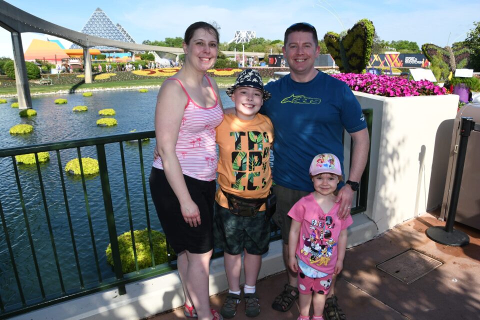 David Lambert with wife Claire, son Christopher and daughter Bethany