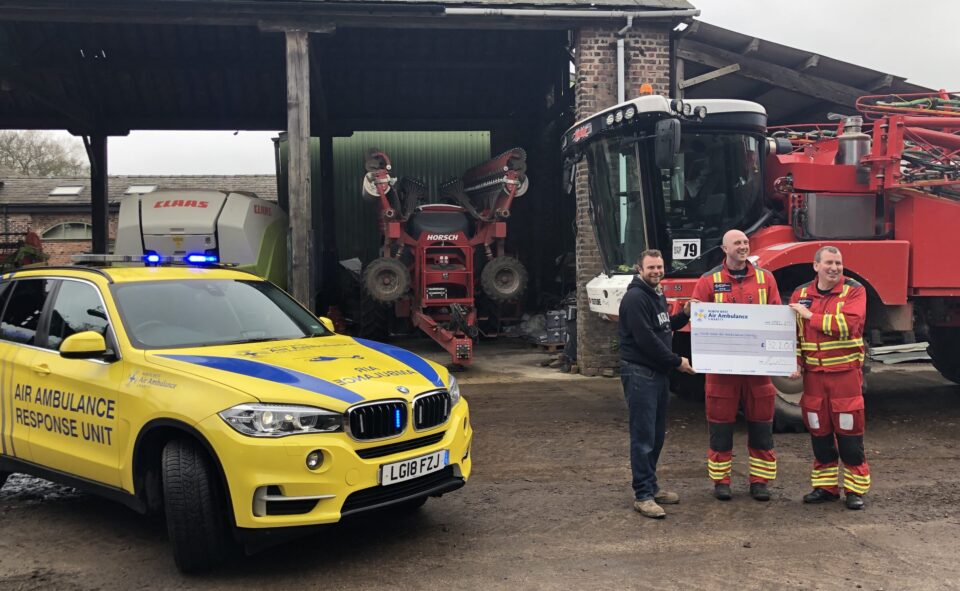 North West Air Ambulance Charity Crew and Olly