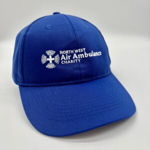 Navy blue, peaked baseball cap with North West Air Ambulance on the front.