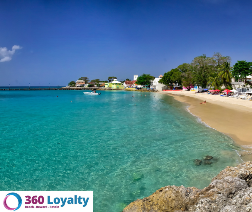 Barbados beach, holiday destination from 360 Loyalty