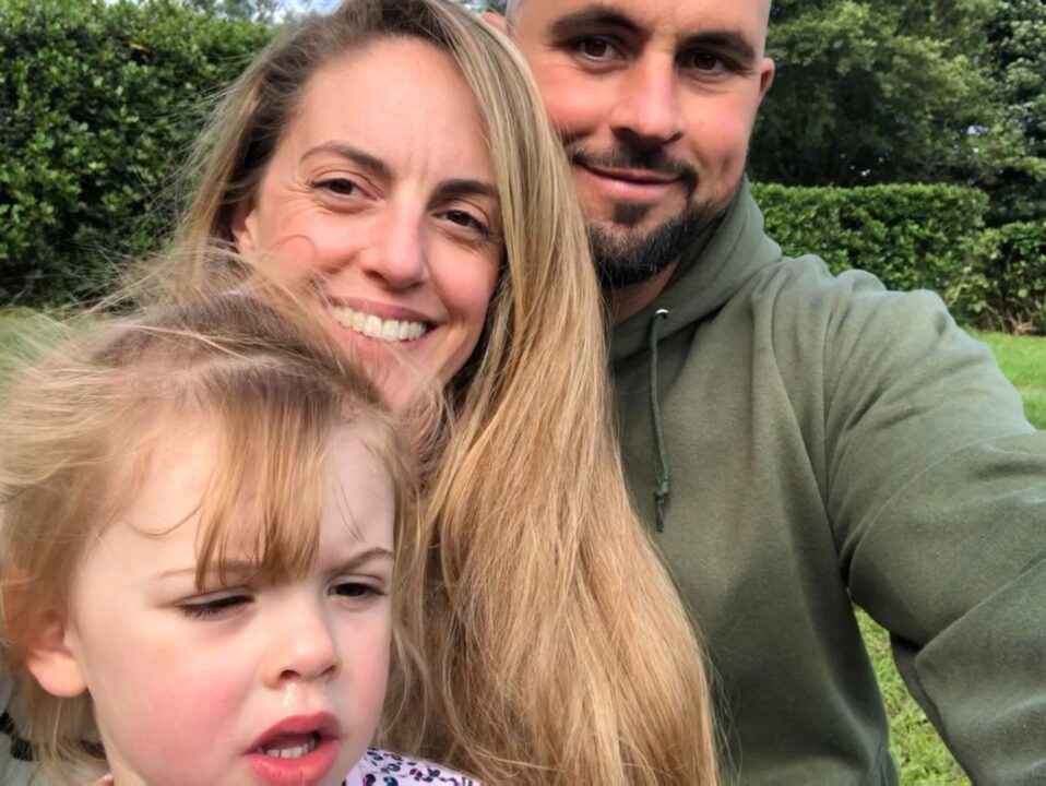 Nicola, her husband Ben and daughter Emily