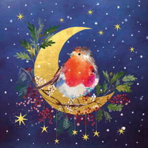 Robin on a Crescent Moon